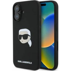 Karl Lagerfeld Karl Head Magsafe Back Cover Black (iPhone 16)
