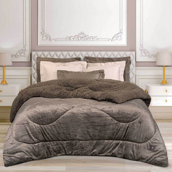 Greenwich Polo Club Κουβερτοπάπλωμα Υπέρδιπλο Hollowfiber 220x240 Essential 3958 Taupe