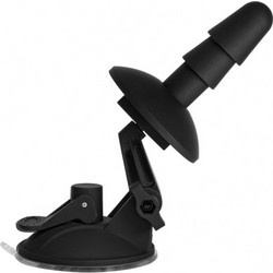 Doc Johnson Vac-U-Lock Deluxe Πρωκτική Σφήνα Ασύρματη με Δόνηση 9cm Μαύρη