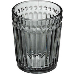 Mastershop Ποτήρι Νερού Γυάλινo Γκρι 300ml 07.154857B