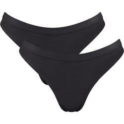 Sloggi Go Sense Γυναικεία Slip Μαύρα 2Pack 10224864-0004