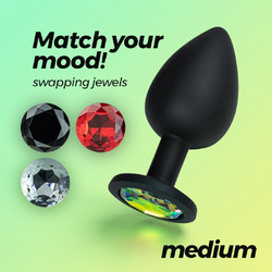 Crushious Camileo Medium Πρωκτική Σφήνα Diamond Plug 8cm Μαύρη 7403254158573
