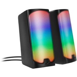 Speedlink Tonos Ηχεία Υπολογιστή 2.0 6W με Bluetooth & RGB Φωτισμό Μαύρα