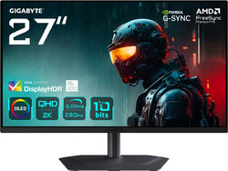 Gigabyte MO27Q2A QD-OLED HDR Gaming Monitor 27" 2560x1440 QHD 280Hz 0.03ms