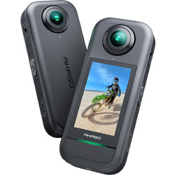 AKASO 360 Creator Combo Action Camera 5.3K 360° Υποβρύχια με WiFi και Οθόνη 2.29" Μαύρη