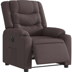 vidaXL Πολυθρόνα Relax Ανακλινόμενη Καφέ 3310249
