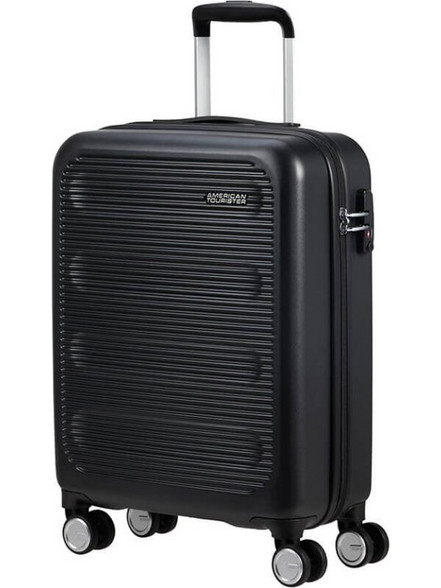 American Tourister Astrobeam 149794-0635 Βαλίτσα Καμπίνας 55x40x20cm με 4 Ρόδες Μαύρη