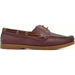 Hawkins Ανδρικά Μοκασίνια Boat Shoes Δερμάτινα Μπορντό DR310