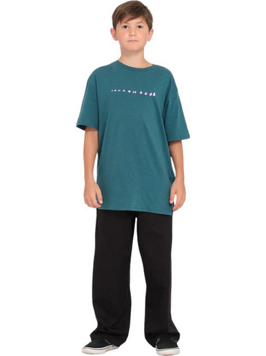 Volcom Παιδικό T-Shirt Κοντομάνικο Πετρόλ C3532404-EVG