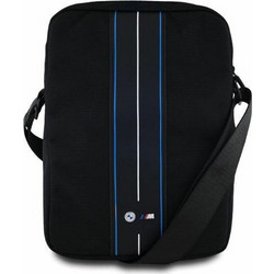 BMW Nylon Black Blue Stripe Tablet Bag 10"