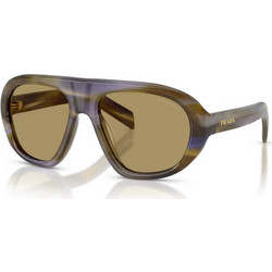 Prada PRC05S 23G70G Γυναικεία Γυαλιά Ηλίου Μάσκα Κοκάλινα Καφέ με Καφέ Φακό