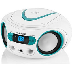 Hyundai TRC533AU3 Φορητό CD Player με USB / MP3 Άσπρο Γαλάζιο
