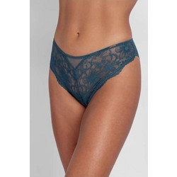 Dorina Jemma Γυναικείο Slip με Δαντέλα Πετρόλ FXBF0106LA185-GE0107