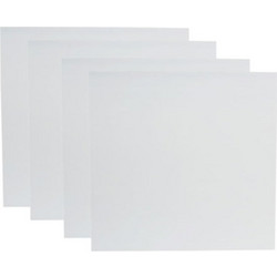 t.akustik Melamine 50 Ηχοαπορροφητικά Πάνελ 100x100x5cm 4τμχ Λευκό