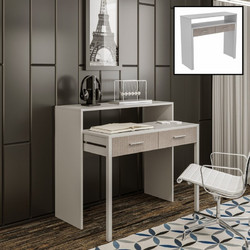 Megapap Nena Γραφείο Ξύλινο Λευκό 99x58x88cm GP052-0134,1