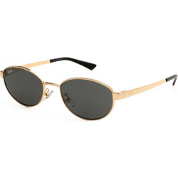 Ray-Ban RB3774D 001/87 Γυναικεία Γυαλιά Ηλίου Οβάλ Μεταλλικά Χρυσά με Μαύρο Φακό