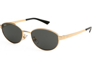 Ray-Ban RB3774D 001/87 Γυναικεία Γυαλιά Ηλίου Οβάλ Μεταλλικά Χρυσά με Μαύρο Φακό