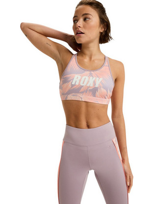 Roxy Everyday Flow Αθλητικό Μπουστάκι με Μέτρια Στήριξη Σομόν ERJKT04338-PJQ8