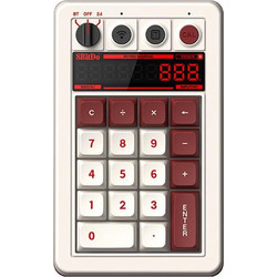 8bitdo Retro18 Ασύρματο Μηχανικό Gaming Numpad με Kailh Box White Διακόπτες White Red