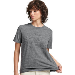 Superdry Γυναικείο Αθλητικό T-Shirt Ανθρακί W1011031A-S6M