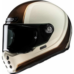HJC V10 Hodu MC9 White Brown Beige Κράνος Μηχανής Full Face