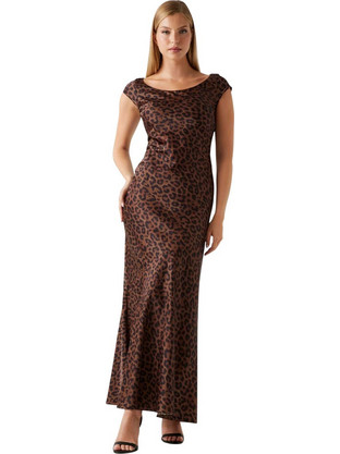 Guess Silvana Maxi Φόρεμα για Γάμο / Βάπτιση Μπρονζέ W5BK52WEFC2-P1UK