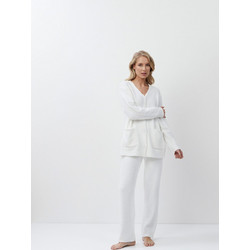 Aruelle Keyla Σετ Γυναικείες Πιτζάμες Χειμωνιάτικες Fleece Λευκές 39.01.23.885
