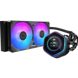 Cooler Master MasterLiquid 240 Atmos II LCD Υδρόψυξη CPU 120mm ARGB για Socket 1200 / 1700 / 1851 / AM4 / AM5 / 115x