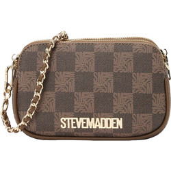 Steve Madden Bjuni-7 Γυναικείο Τσαντάκι Χιαστί από Δερματίνη Καφέ με Αλυσίδα 13001772-OLG
