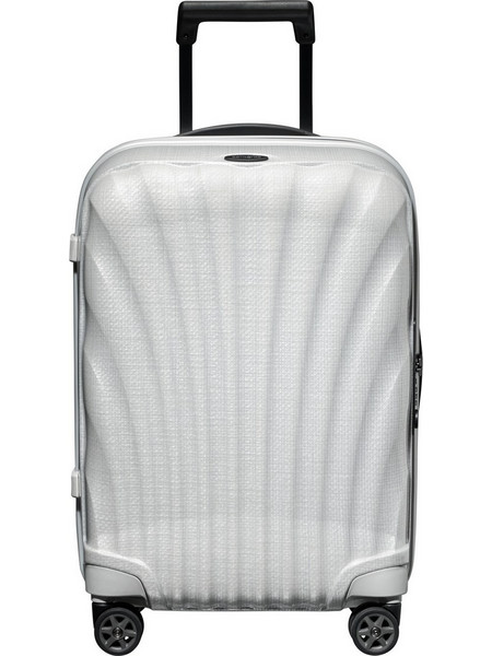 Samsonite C-LITE 122859-1627 Βαλίτσα Καμπίνας 55x40x20cm με 4 Ρόδες Ασημί