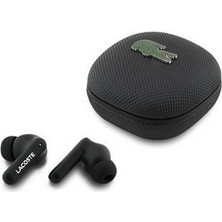 Lacoste Iconic Petit Pique Ακουστικά Bluetooth In Ear Black