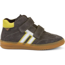 Froddo Παιδικά Μποτάκια Χακί Κίτρινα Suede με Σκρατς G3110275