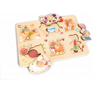 Παιδικό Puzzle Hape Ξύλινο Ζωάκια Φάρμας