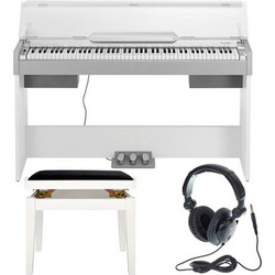 Thomann DP-33 Set Ηλεκτρικό Πιάνο Όρθιο με 88 Βαρυκεντρισμένα Πλήκτρα White