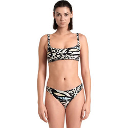 Arena Αθλητικό Bikini Set Μπουστάκι Εκρού Μαύρο 007077-503