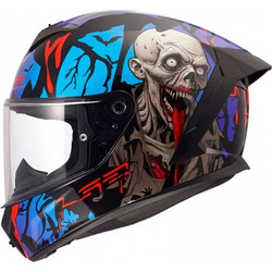 LS2 FF820 Rapid III Zombie II Gloss Black Blue Red Κράνος Μηχανής Full Face 1350gr