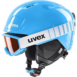 Uvex Heya Set Παιδικό Κράνος Σκι & Snowboard Γαλάζιο