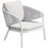 HomeMarkt Καρέκλα Κήπου Αλουμινίου Λευκή ΗM6471.02