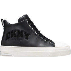 DKNY Γυναικεία Sneakers Flatforms Μποτάκια Μαύρα K3500746