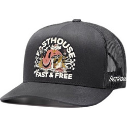 Fasthouse Wild One Ανδρικό Καπέλο Jockey με Δίχτυ Snapback Υφασμάτινο Μαύρο 600039-00