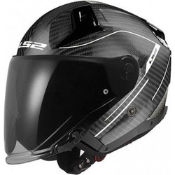 LS2 OF603 Infinity II Solid Matt Carbon Κράνος Μηχανής Jet 1300gr