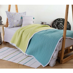 Nef-Nef Παιδικό Κουβερλί Μονό Microfiber 160x220 Livid Lime Τιρκουάζ