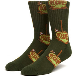 Huf Poison Apple Ανδρικές Κάλτσες Ψηλές με Σχέδια Χακί SK00690