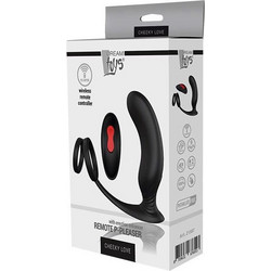Dream Toys Remote P-Pleaser Cheeky Love Πρωκτικός Δονητής Ασύρματος 13.4cm Μαύρος