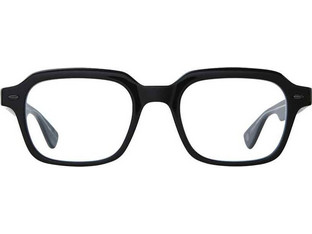 Garrett Leight BK49 Ανδρικός Σκελετός Γυαλιών Οράσεως Κοκάλινος Μαύρος