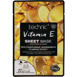 Technic Vitamin E Sheet Μάσκα Προσώπου για Ενυδάτωση 18gr