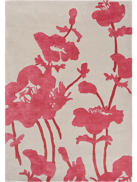Florence Broadhurst Floral Χειροποίητο Χαλί Ορθογώνιο Μάλλινο 250x350cm 039600 Poppy