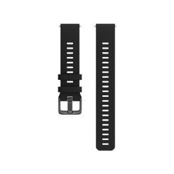 Polar WB Λουράκι Σιλικόνης Black / Silver (Universal 20mm)