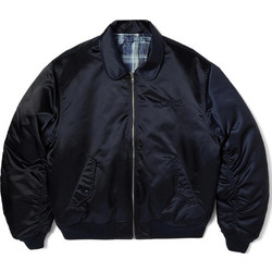Huf Ανδρικό Μπουφάν Χειμωνιάτικο Bomber Navy Μπλε JK00491