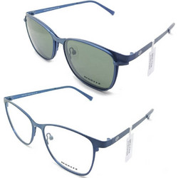 Moritz MZ21903 QM05 Ανδρικός Σκελετός Γυαλιών Οράσεως με Clip-On Κοκάλινος Μπλε